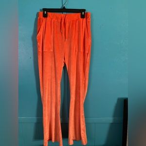 7. Long Orange Joggers